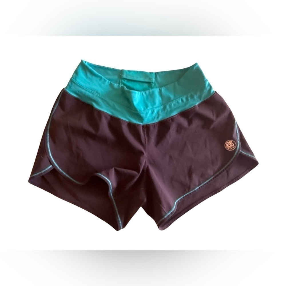 The Loto Women’s Running Shorts Size M Reflective  Lined Gray, Blue. Waistbands